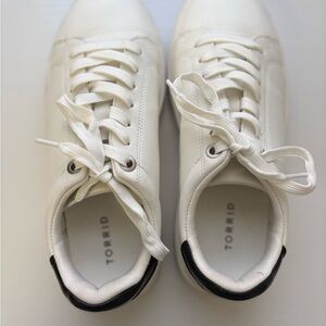 Torrid White and Black Casual Sneakers